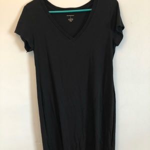 Black t-shirt dress